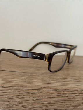 Prada PR 16MV Tortoiseshell Rectangular Optical Frames great condition